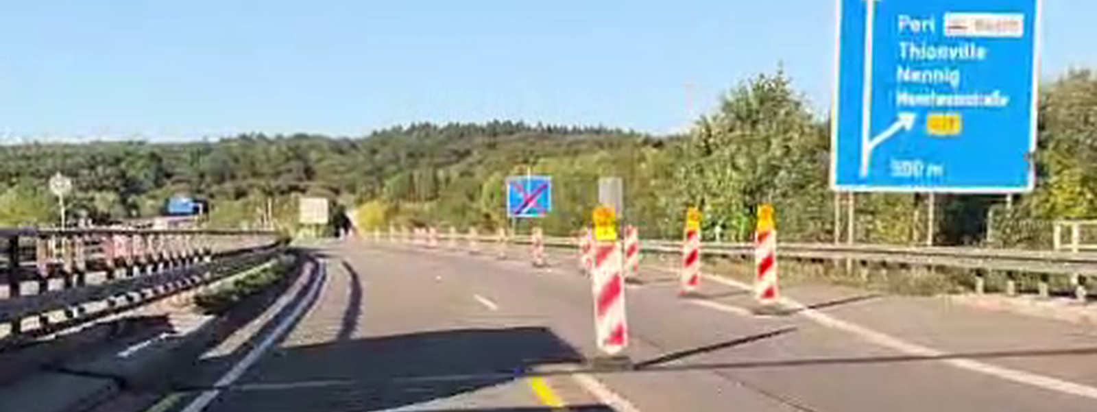 Neue Messstelle: Perl, A 8 am Parkplatz Moseltal, Fahrtrichtung Merzig